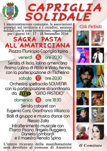 locandina capriglia solidale