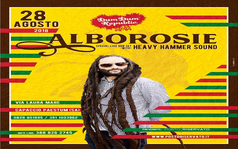 Risultati immagini per ALBOROSIE Unbreakable Live Dub Set - Unica data in Campania -