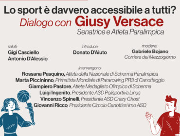 Giusy Versace a Salerno per “IncontriAmo i diritti, lo sport è davvero accessibile a tutti?”