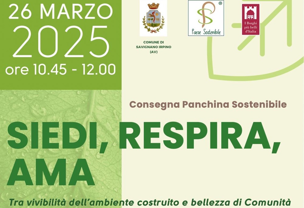 Progetto “Siedi, Respira, Ama”: iniziativa a Savignano Irpino –  Gazzettadellirpinia