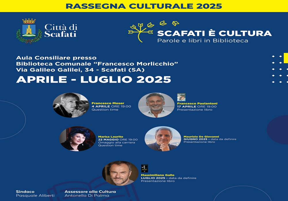 Scafati è Cultura”, fino a luglio parole e libri in Biblioteca –  Gazzettadellirpinia