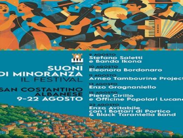 “Suoni di minoranza” al via la seconda edizione dal 9 al 22 agosto a San Costantino Albanese