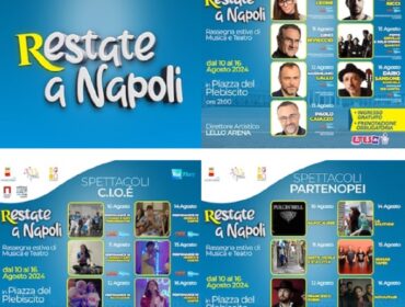 La V° edizione di “Restate a Napoli” torna a Piazza Plebiscito: 21 spettacoli tra arte, musica e teatro dal vivo nel cuore della città