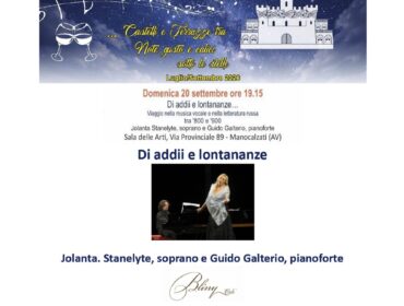 Domenica 20 settembre ultimo appuntamento con “Innamorati della Musica”
