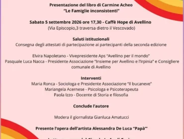 Irpinia d’autore torna ad Avellino: libri, arte e impegno per l’educazione affettiva