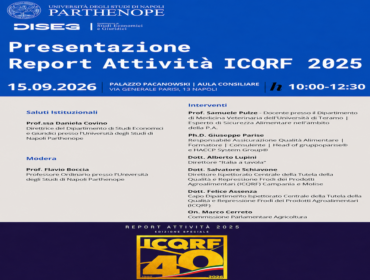 Agroalimentare, qualità e lotta alle frodi: a Napoli il 15 settembre il report 2025 dell’ICQRF