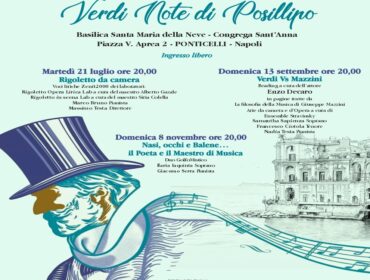 Enzo Decaro racconta Verdi e Mazzini: il 13 settembre nuovo appuntamento con “Verdi Note di Posillipo”