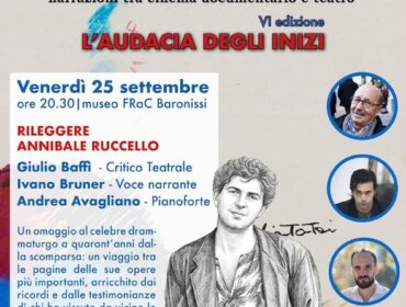 Baronissi, il 25 settembre cala il sipario su Visionnaire Festival con un omaggio ad Annibale Ruccello