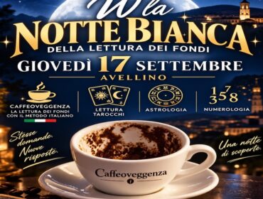 Avellino, al Bar Caffeoveggenza la “Notte Bianca della Lettura dei Fondi”