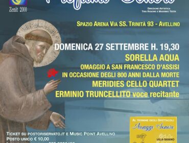 Profumi Sonori presenta “Sorella Aqua”: un omaggio in musica e parole a San Francesco d’Assisi ad Avellino