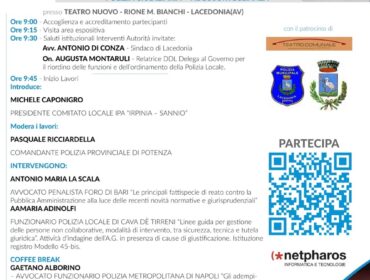 Lacedonia ospita la 3° Edizione della Giornata di Studio per le Forze di Polizia: a confronto su sicurezza, ambiente e polizia giudiziaria